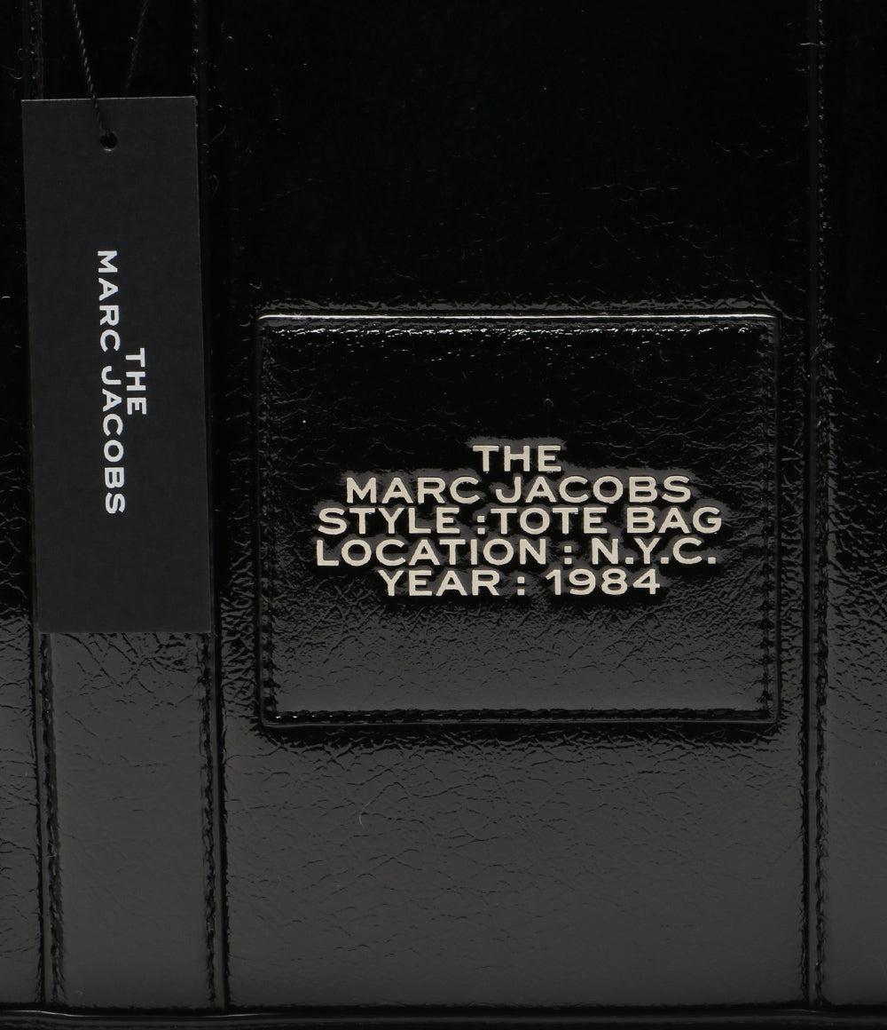 美品 MARC JACOBS トートバッグ クリンクルレザー ストラップ付 レディース マークジェイコブス