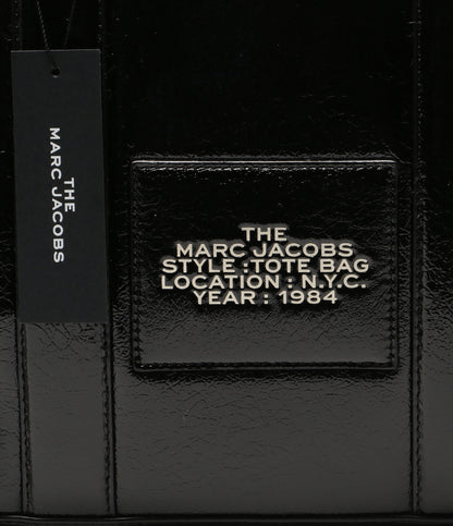 美品 MARC JACOBS トートバッグ クリンクルレザー ストラップ付 レディース マークジェイコブス