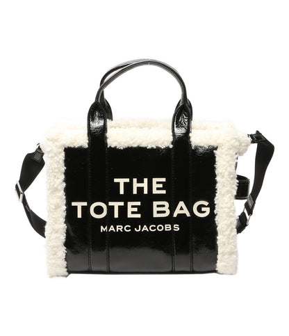 美品 MARC JACOBS トートバッグ クリンクルレザー ストラップ付 レディース マークジェイコブス
