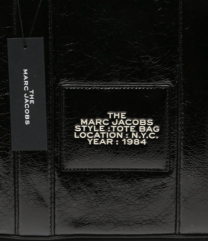 美品 MARC JACOBS トートバッグ クリンクルレザー ストラップ付 レディース マークジェイコブス
