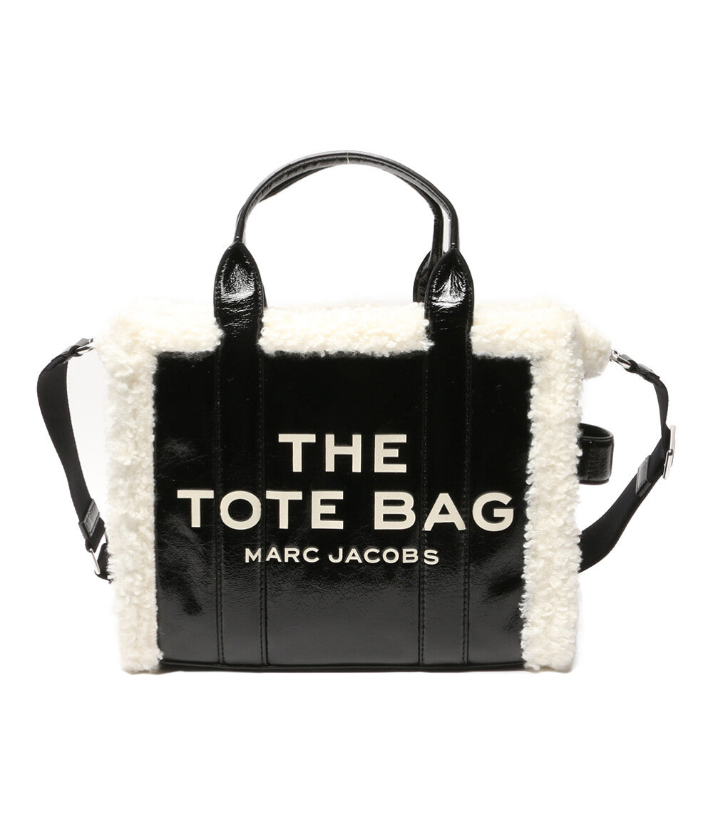 美品 MARC JACOBS トートバッグ クリンクルレザー ストラップ付 レディース マークジェイコブス