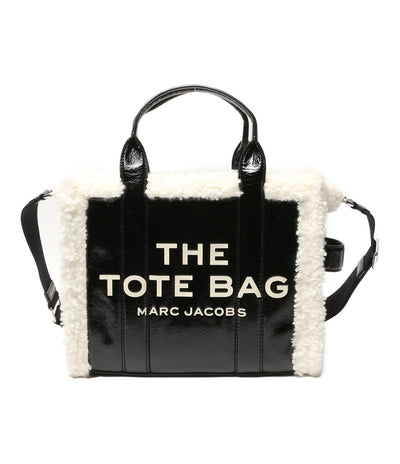 美品 MARC JACOBS トートバッグ クリンクルレザー ストラップ付 レディース マークジェイコブス