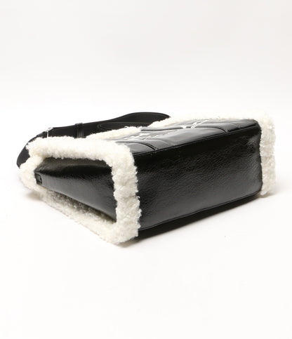 美品 MARC JACOBS トートバッグ クリンクルレザー ストラップ付 レディース マークジェイコブス