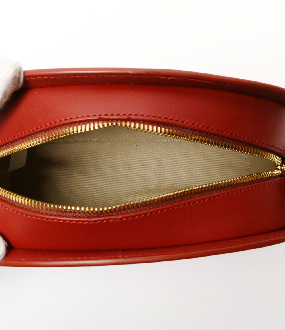 美品 A.P.C. ショルダーバッグ sac demi lune ルージュカーマイン PXAWV-F61048 GAR レディース アーペーセー