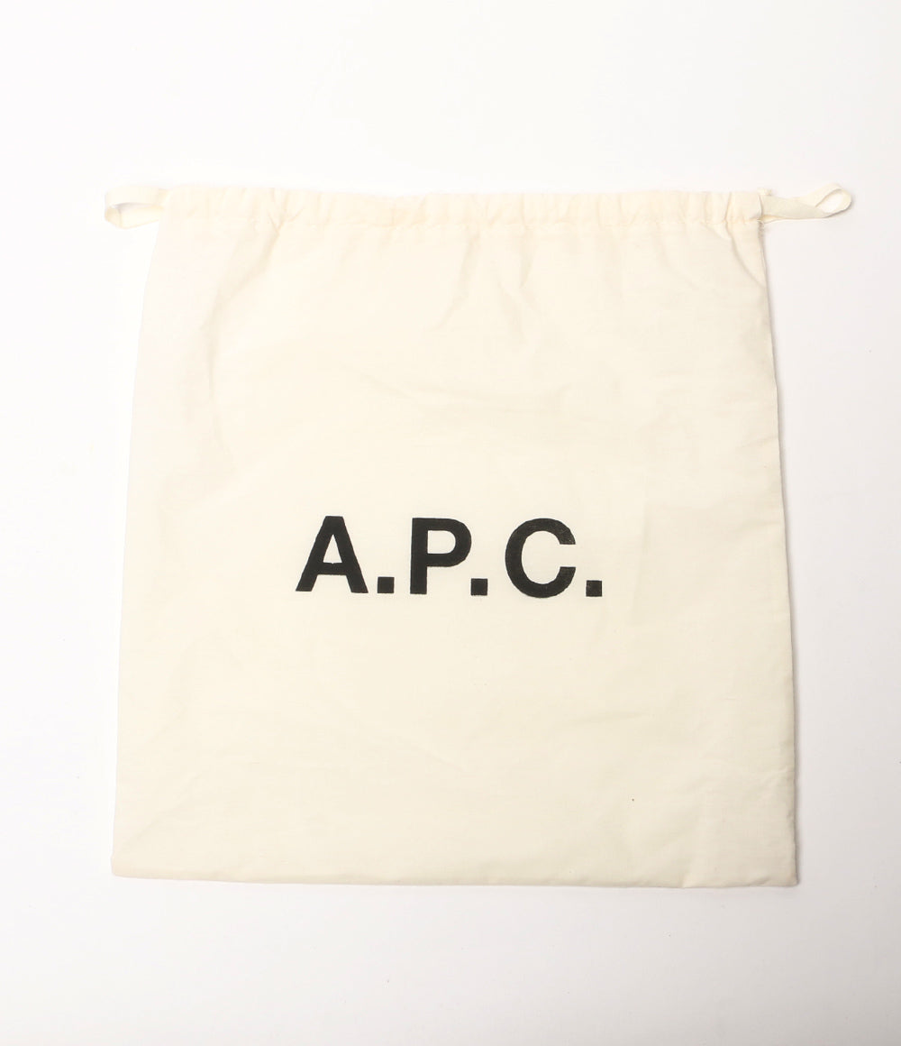 美品 A.P.C. ショルダーバッグ sac demi lune ルージュカーマイン PXAWV-F61048 GAR レディース アーペーセー