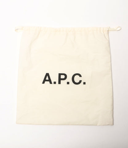 美品 A.P.C. ショルダーバッグ sac demi lune ルージュカーマイン PXAWV-F61048 GAR レディース アーペーセー