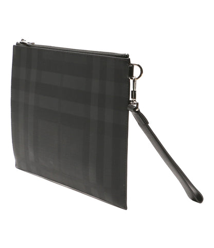 美品 BURBERRY セカンドバッグ 8022559 ロゴグラフィック ジップポーチ メンズ バーバリー