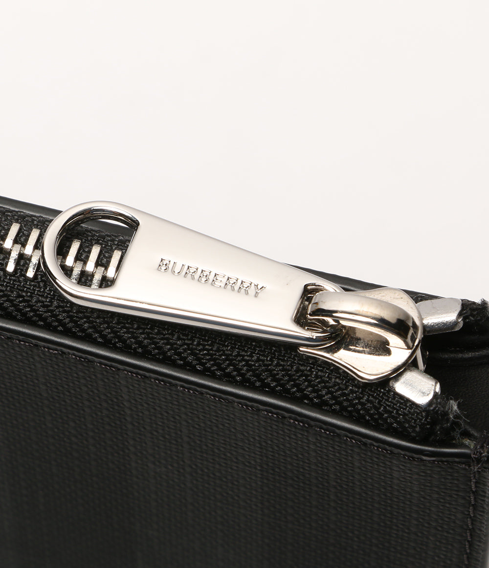 美品 BURBERRY セカンドバッグ 8022559 ロゴグラフィック ジップポーチ メンズ バーバリー