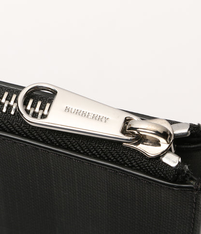 美品 BURBERRY セカンドバッグ 8022559 ロゴグラフィック ジップポーチ メンズ バーバリー