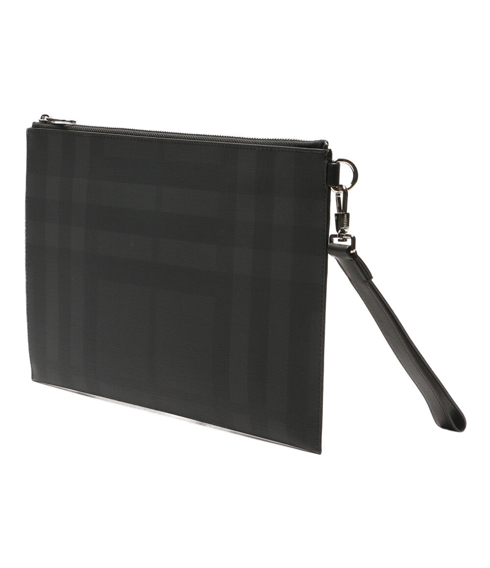 バーバリー 美品 セカンドバッグ 8022559 ロゴグラフィック ジップポーチ メンズ BURBERRY