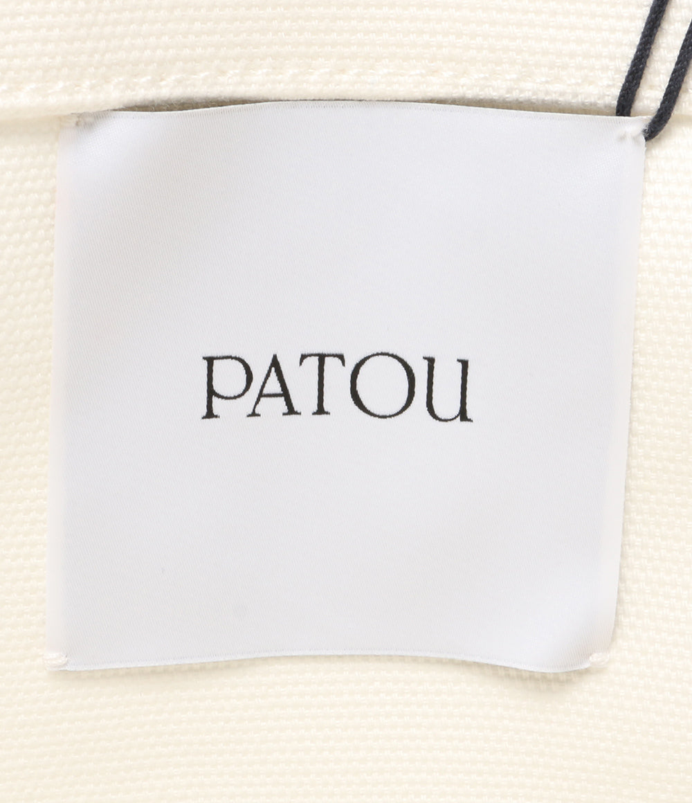 美品 PATOU パトゥ ラージトートバッグ ロゴ 2WAY オーガニックコットン AC0240076090C レディース