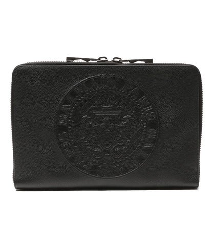 美品 BALMAIN セカンドバッグ RM1M000LMZM レザー クラッチバッグ メンズ バルマン