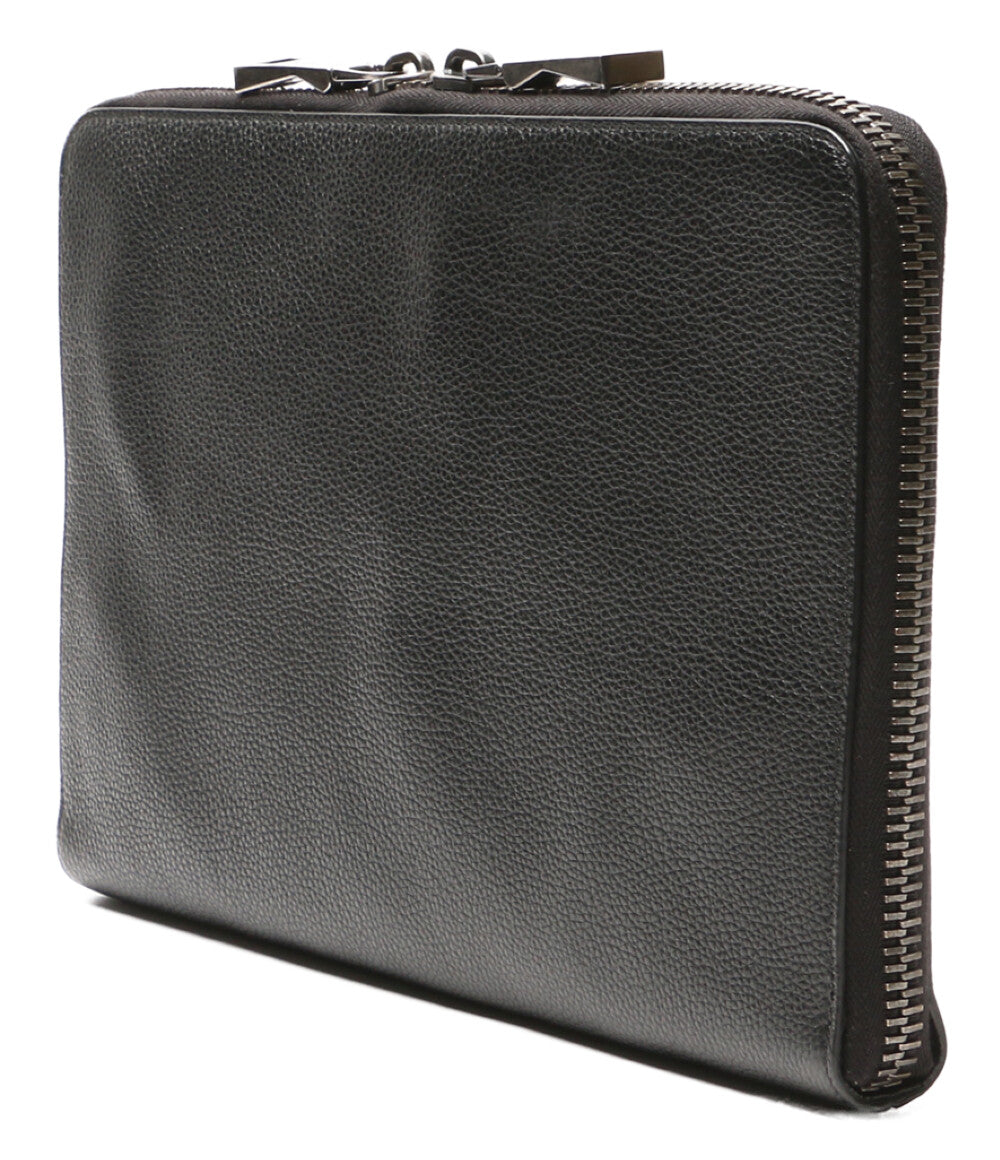 美品 BALMAIN セカンドバッグ RM1M000LMZM レザー クラッチバッグ メンズ バルマン