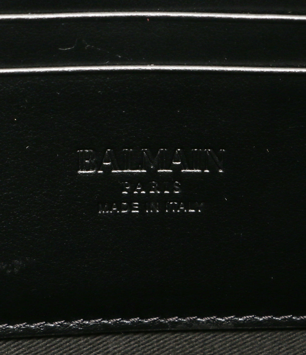 美品 BALMAIN セカンドバッグ RM1M000LMZM レザー クラッチバッグ メンズ バルマン