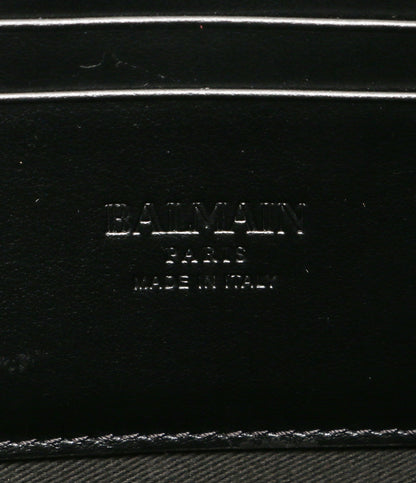 美品 BALMAIN セカンドバッグ RM1M000LMZM レザー クラッチバッグ メンズ バルマン