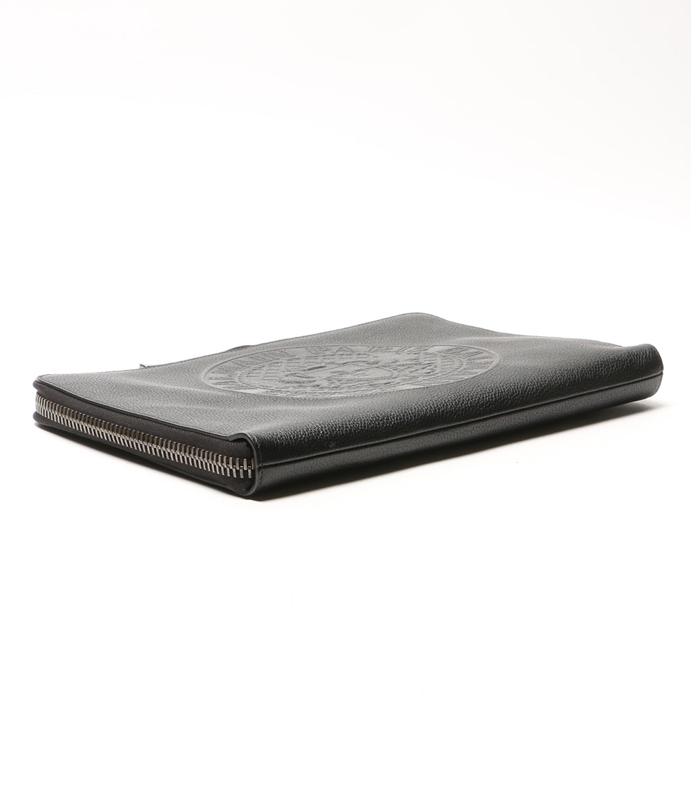 美品 BALMAIN セカンドバッグ RM1M000LMZM レザー クラッチバッグ メンズ バルマン