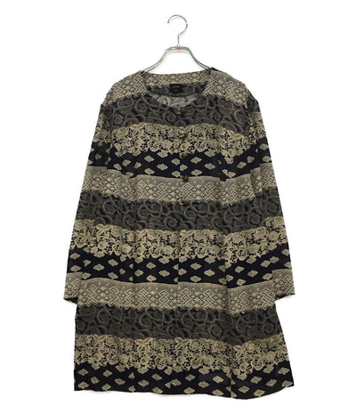 ジャンポールゴルチエフェム シャツ 総柄 ノーカラー レディース SIZE - Jean Paul GAULTIER FEMME