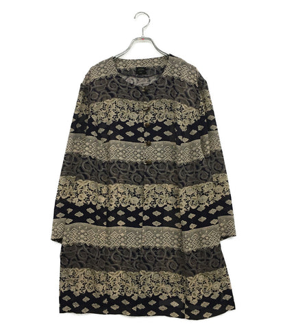 ジャンポールゴルチエフェム シャツ 総柄 ノーカラー レディース SIZE - Jean Paul GAULTIER FEMME