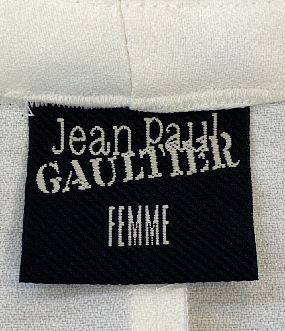 ジャンポールゴルチエフェム ノーカラージャケット タキシード レディース SIZE 46 Jean Paul GAUTIER FEMME