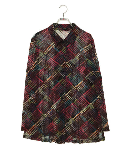 ジャンポールゴルチエオム 長袖シャツ 90s シースルー ドット総柄 メンズ SIZE 46 JEAN PAUL GAULTIER HOMME