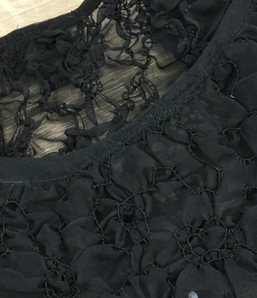 ジャンポール・ゴルチェ カットソー ブラック シアー レディース SIZE 40 Jean Paul GAULTIER FEMME