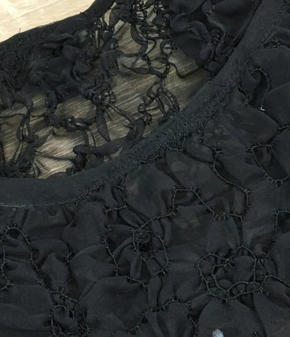 ジャンポール・ゴルチェ カットソー ブラック シアー レディース SIZE 40 Jean Paul GAULTIER FEMME