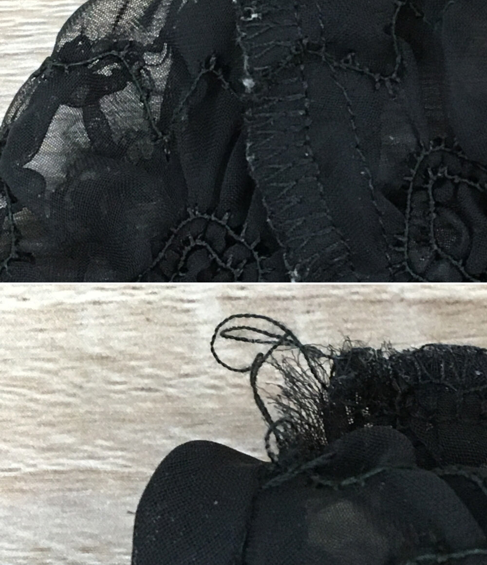 ジャンポール・ゴルチェ カットソー ブラック シアー レディース SIZE 40 Jean Paul GAULTIER FEMME