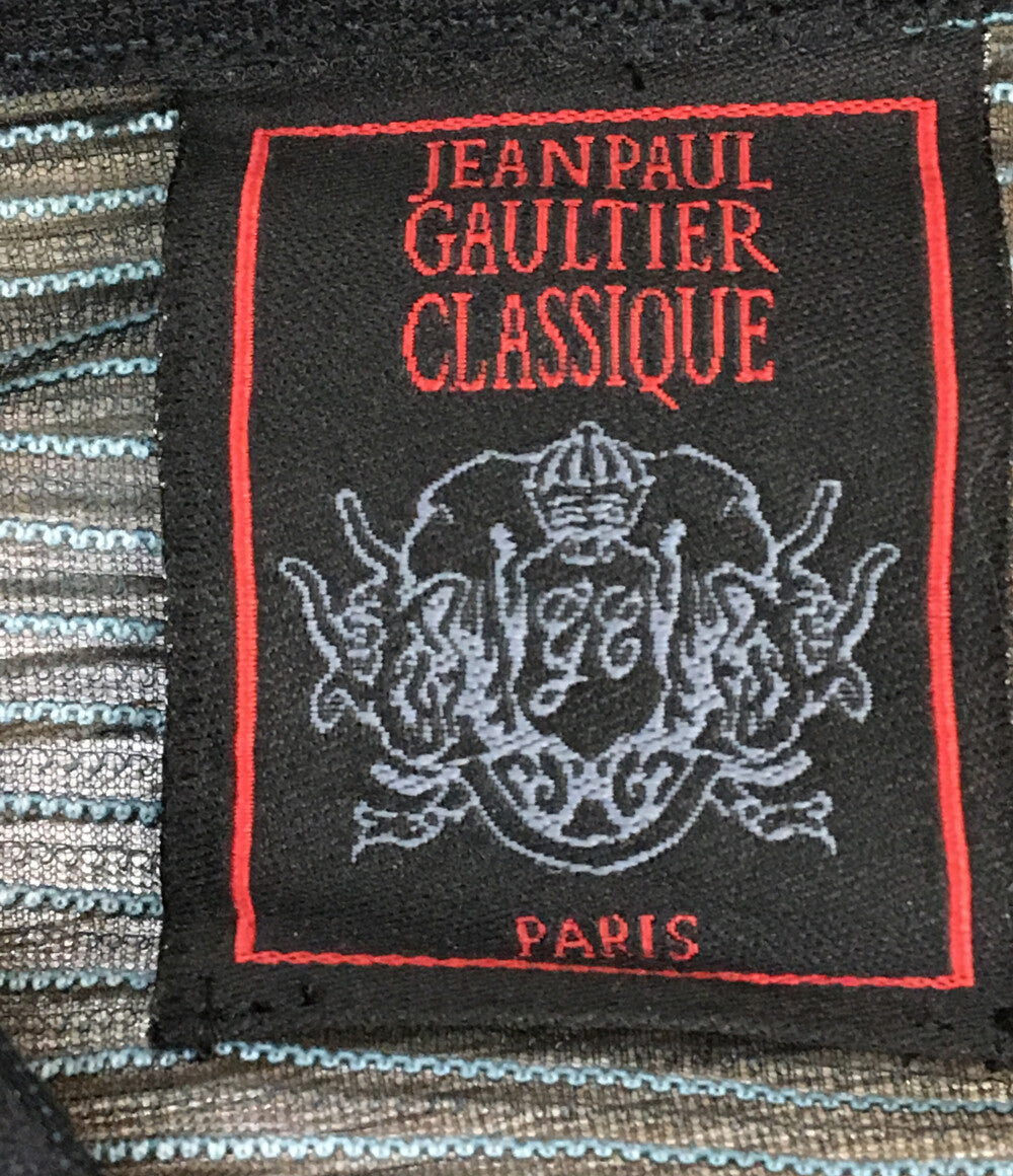 ジャンポール・ゴルチェ 長袖シャツ 花柄 シアーシャツ ブラック オレンジ レディース SIZE - Jean Paul GAULTIER CLASSIQUE