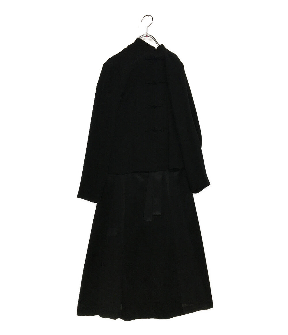 ジャケットワンピース GAULTIER2 チャイナボタン ドッキング ブラック レディース SIZE 40 Jean Paul GAULTIER