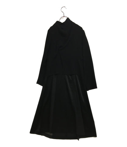 ジャケットワンピース GAULTIER2 チャイナボタン ドッキング ブラック レディース SIZE 40 Jean Paul GAULTIER