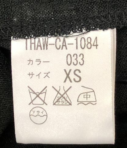 ドリスヴァンノッテン カーディガン THAW-CA-1084 ブラック フラワー シフォン レディース SIZE XS DRIES VAN NOTEN
