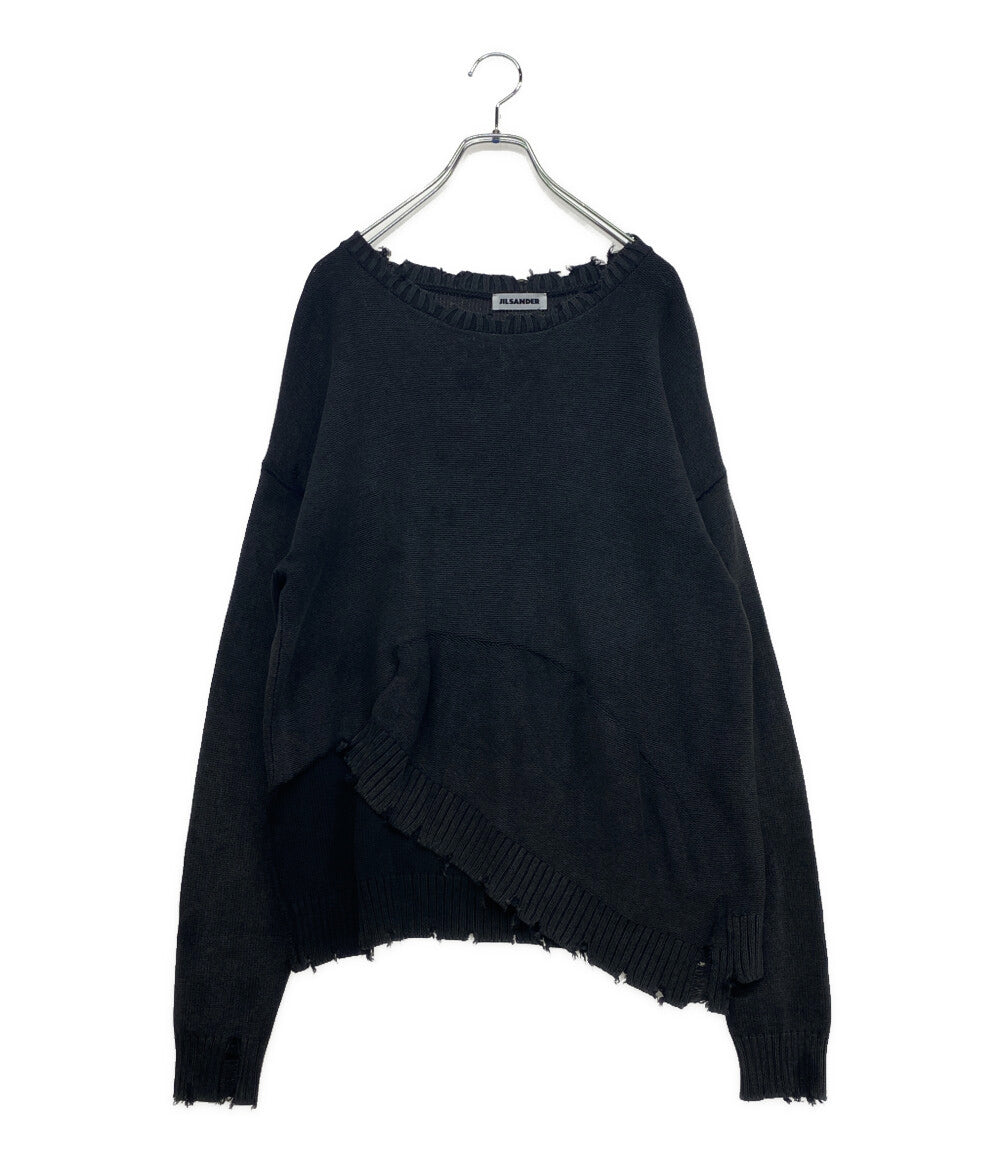 ジルサンダー ニット ダメージ加工 RAF期 グレー メンズ SIZE - Jil sander