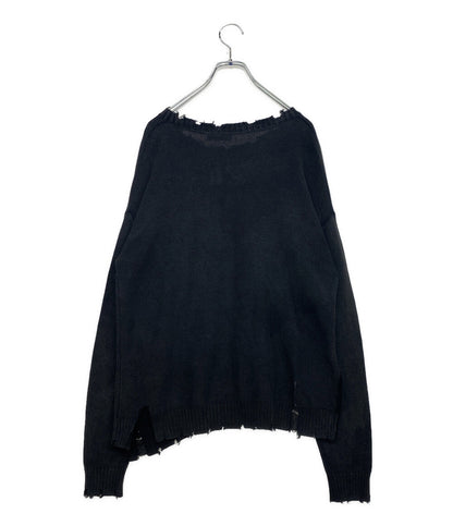 ジルサンダー ニット ダメージ加工 RAF期 グレー メンズ SIZE - Jil sander