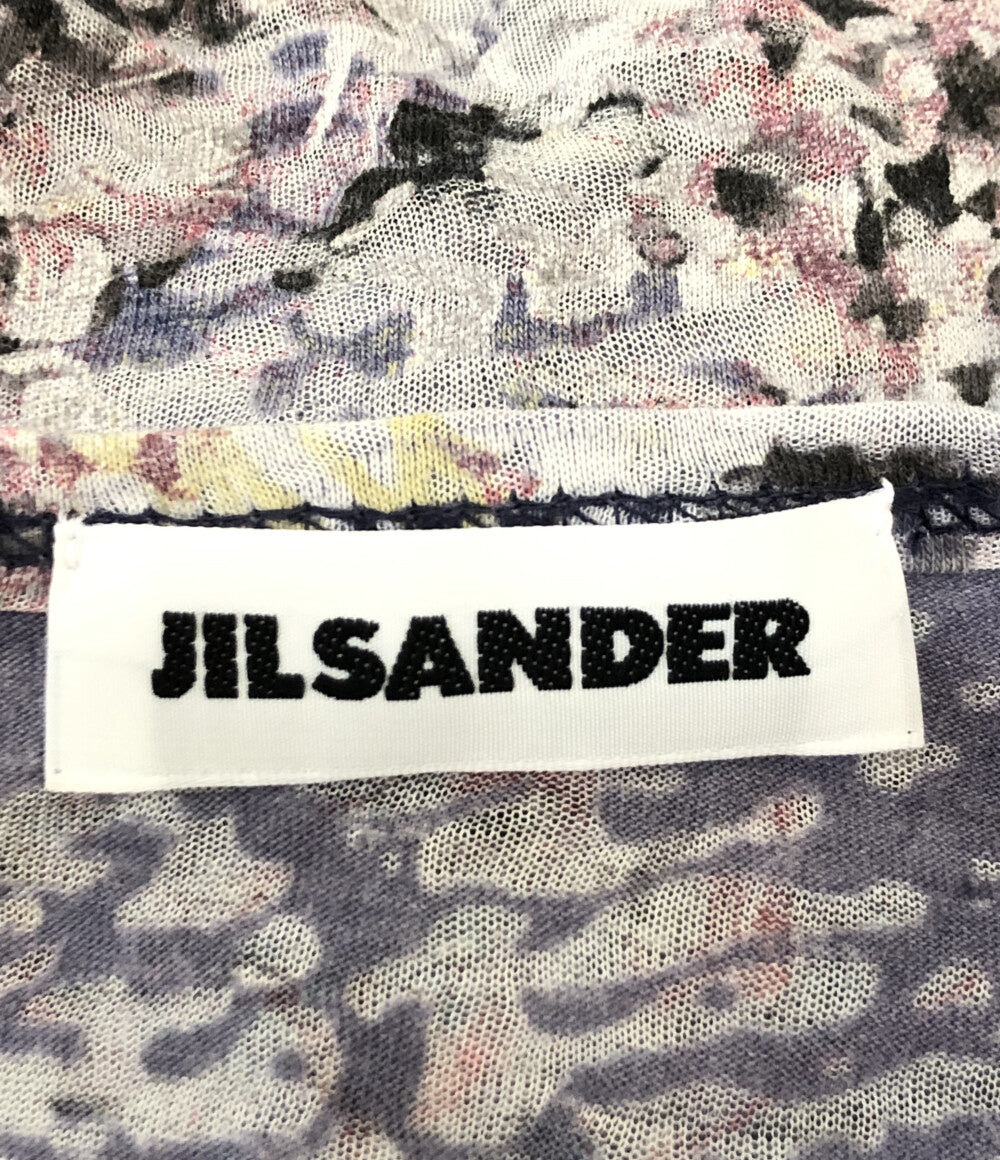 ジルサンダー 長袖Ｔシャツ カシミア シルク 柄 オールド 90s レディース SIZE - Jil sander