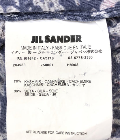 ジルサンダー 長袖Ｔシャツ カシミア シルク 柄 オールド 90s レディース SIZE - Jil sander