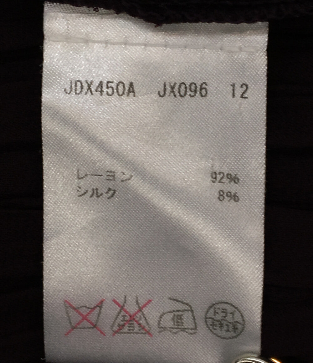 ジルサンダー ブラウス フリル レーヨン シルク ボルドー レディース SIZE - Jil sander