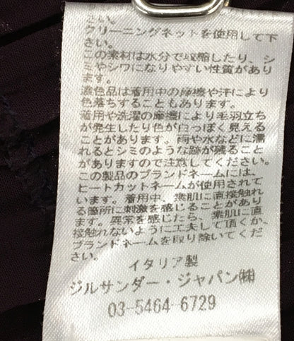 ジルサンダー ブラウス フリル レーヨン シルク ボルドー レディース SIZE - Jil sander
