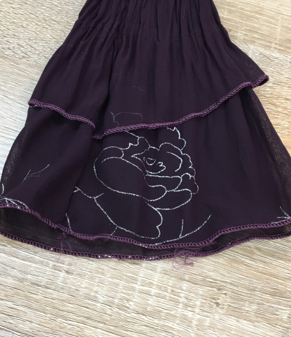 ジルサンダー ブラウス フリル レーヨン シルク ボルドー レディース SIZE - Jil sander