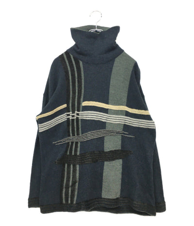 ドリスヴァンノッテン ニット 92年 初期モデル オールド パッチワーク メンズ SIZE 42 DRIES VAN NOTEN