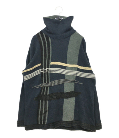 ドリスヴァンノッテン ニット 92年 初期モデル オールド パッチワーク メンズ SIZE 42 DRIES VAN NOTEN