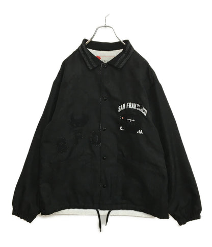 セヴシグ ジャケット Iimitation mesh S.F.O Coach Jacket JK-SV メンズ SIZE L SEVESKIG