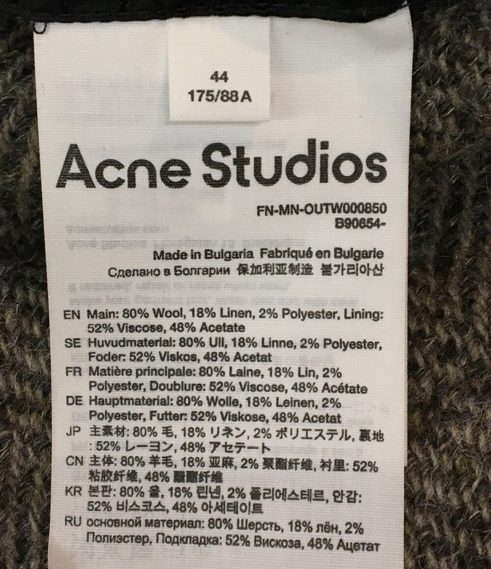 アクネステュディオス 美品 ウール ヘリンボーンジャケット メンズ SIZE 44 ACNE STUDIOS