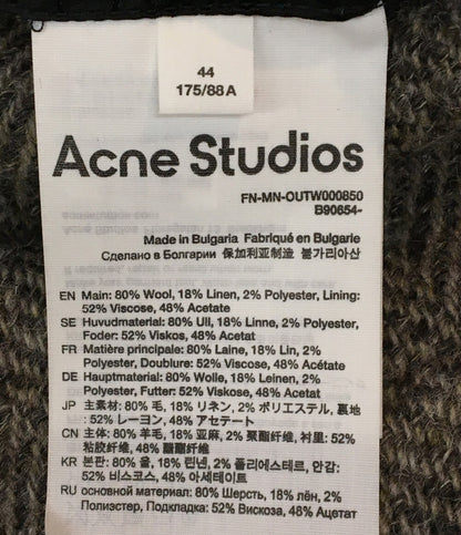 アクネステュディオス 美品 ウール ヘリンボーンジャケット メンズ SIZE 44 ACNE STUDIOS