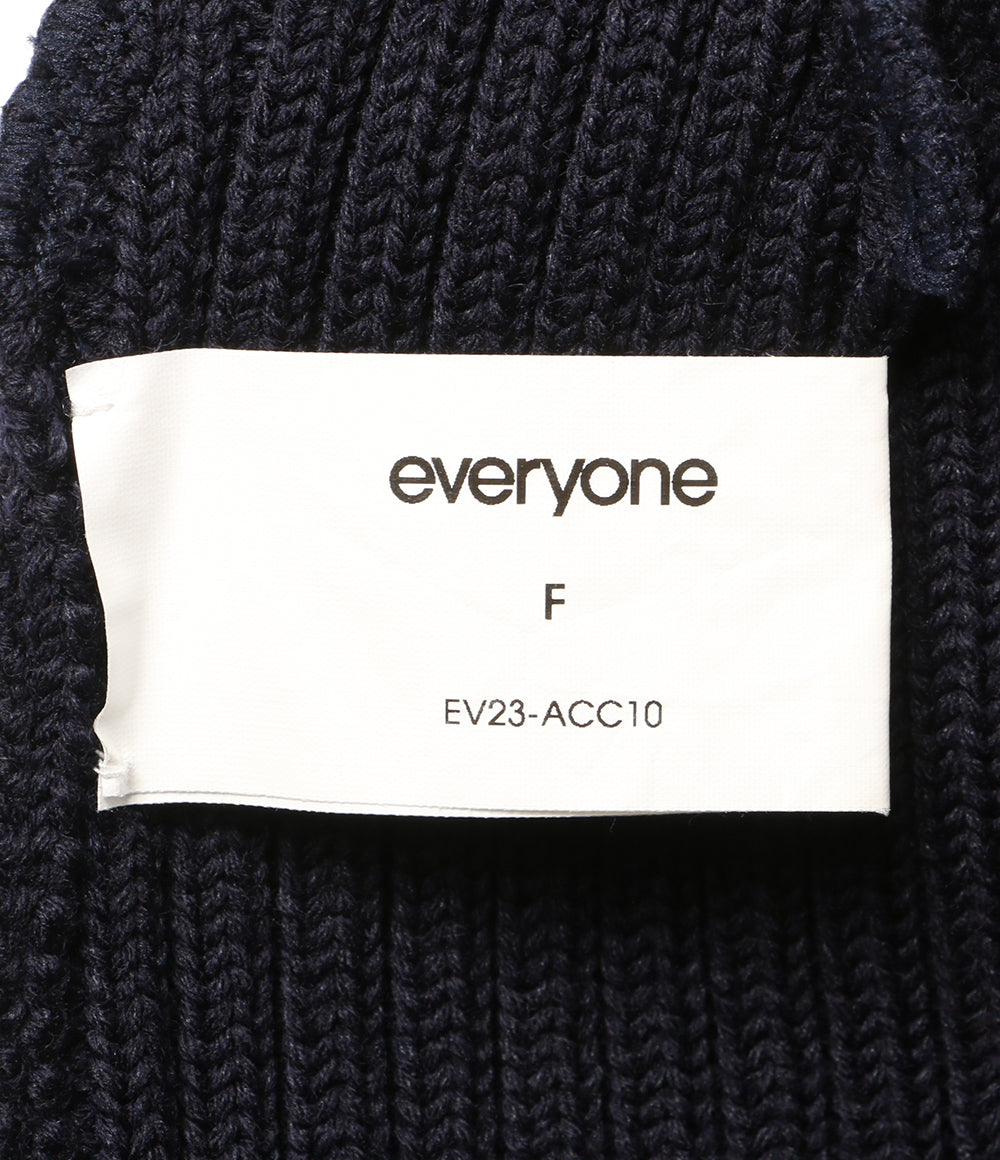 エブリワン ニット帽 リブ ネイビー EV23-ACC10 メンズ SIZE F everyone
