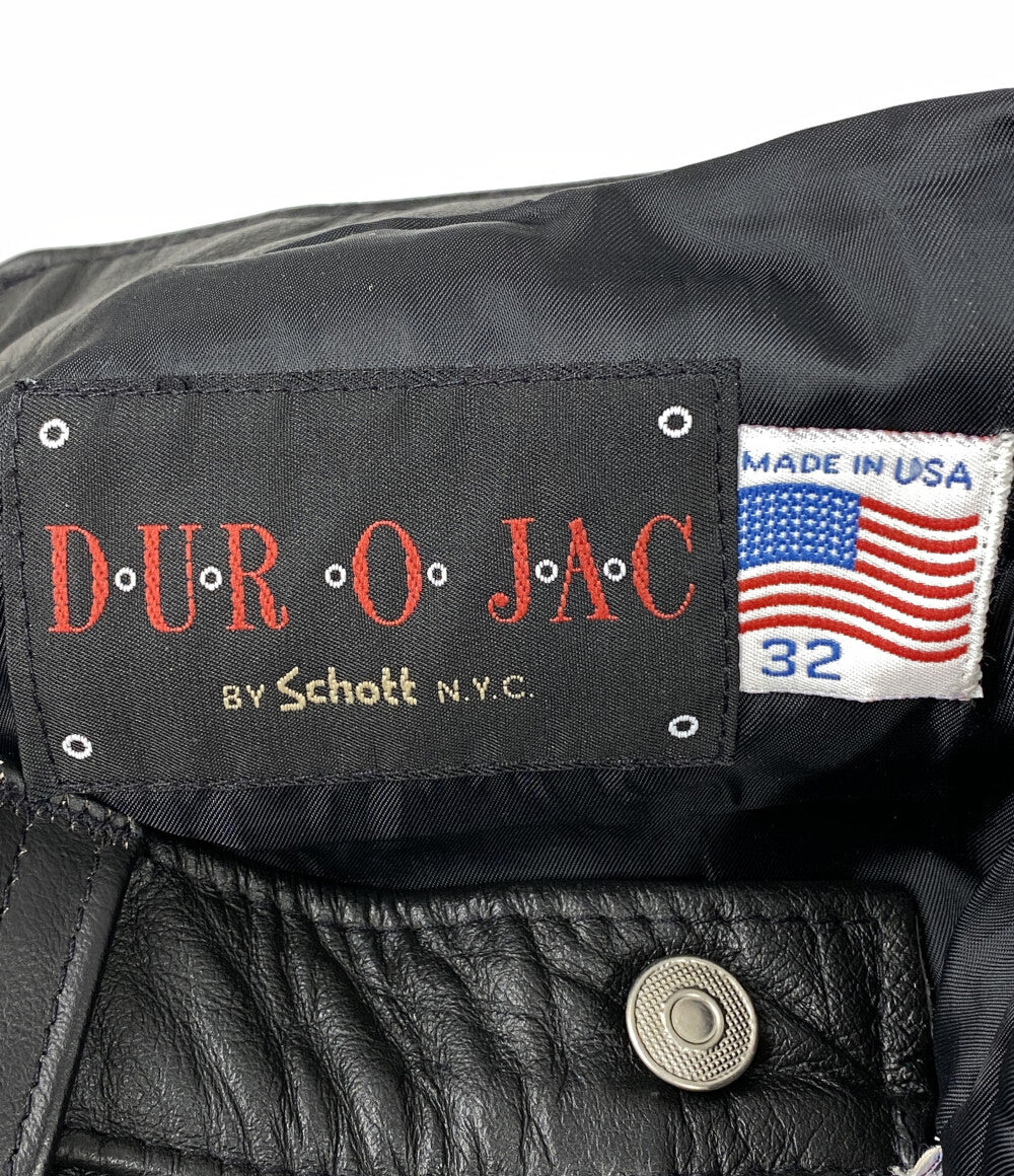 SCHOTT レザーパンツ DUROJAC アメリカ製 W32 メンズ SIZE 32 ショット
