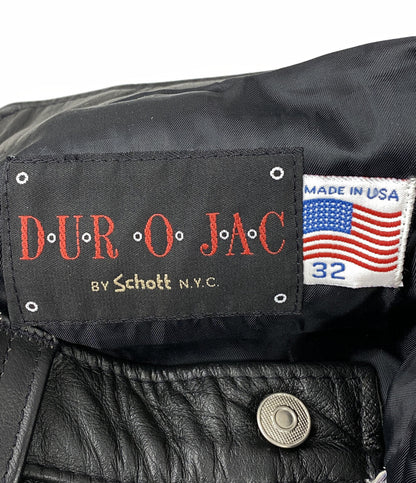 SCHOTT レザーパンツ DUROJAC アメリカ製 W32 メンズ SIZE 32 ショット