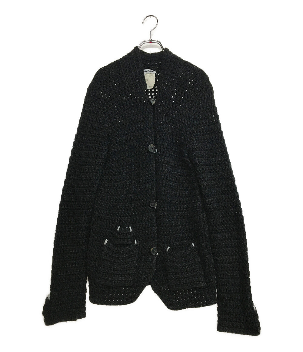 ジルサンダー カーディガン ローゲージニット ウール シルク レディース SIZE S Jil sander