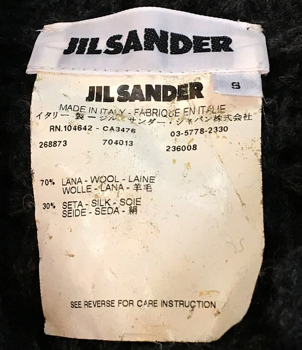 ジルサンダー カーディガン ローゲージニット ウール シルク レディース SIZE S Jil sander