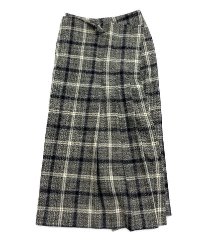Y's スカート 23aw 杢チェックの巻きスカート YJ-S06-111 レディース SIZE 1 ワイズ