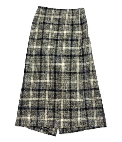 Y's スカート 23aw 杢チェックの巻きスカート YJ-S06-111 レディース SIZE 1 ワイズ